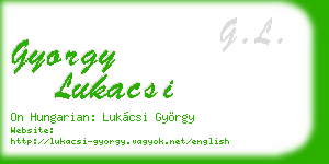 gyorgy lukacsi business card