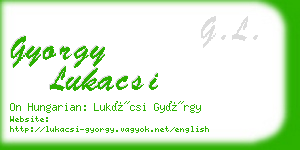 gyorgy lukacsi business card